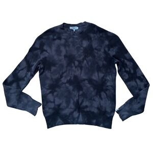 Rag & bone mens dexter black grey‎ knit sweater tye dye large cotton